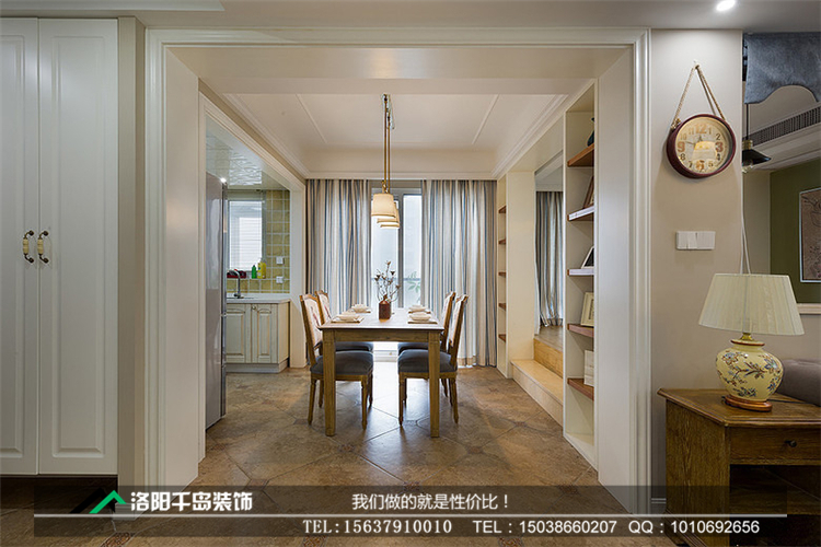 簡約美式餐廳裝修效果圖