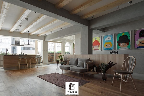 開放格局，光線自由流動