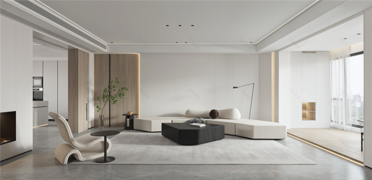 洛陽室內(nèi)裝修設(shè)計公司，極簡風(fēng)客廳裝修案例