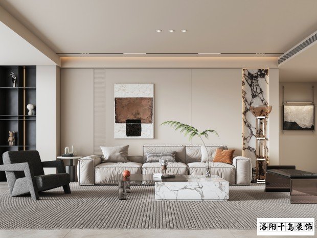 洛陽(yáng)千島裝飾極簡(jiǎn)風(fēng)裝修案例
