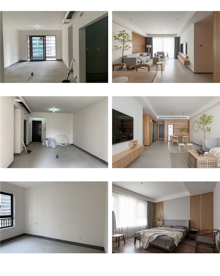 洛陽裝修毛坯月實景對比圖