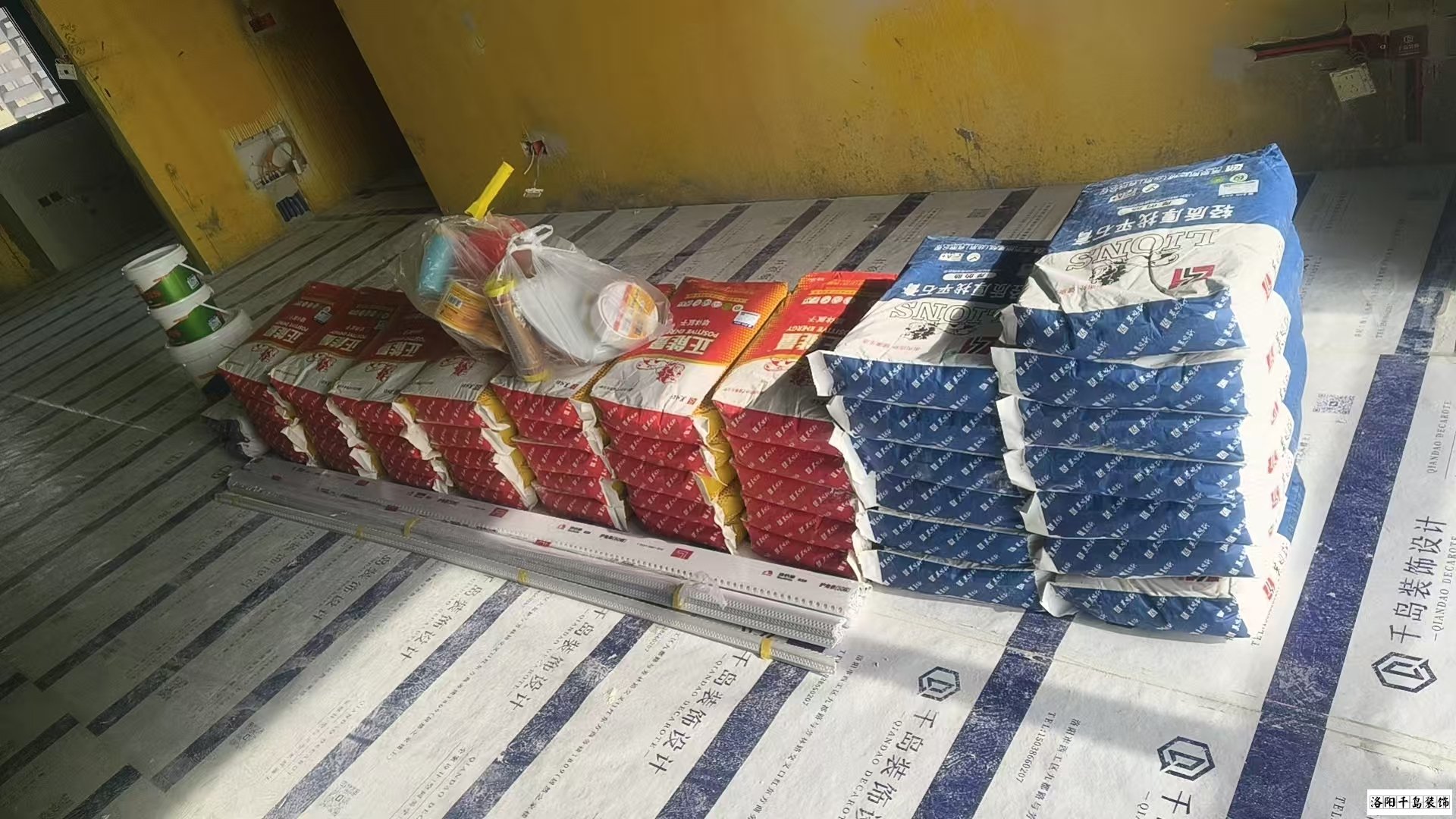 洛陽千島裝飾油漆工施工現(xiàn)場